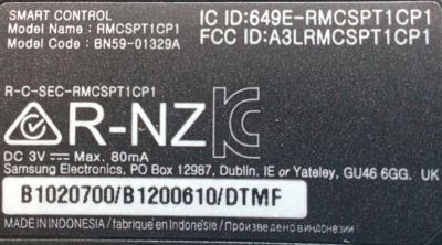 CONTROL REMOTO ORIGINAL NUEVO  PARA TV SAMSUNG SMART TV CON COMANDO DE VOZ / NUMERO DE PARTE  BN59-01329A / MODELOS QN49Q80TAFXZA / QN50Q80TAFXZA / QN55Q70TAFXZA / QN65Q70TAFXZA / QN75Q70TAFXZA / QN82Q70TAFXZA - Imagen 3